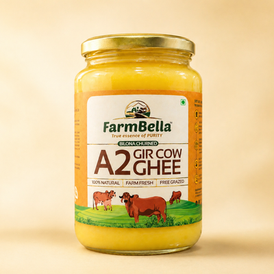 A2 Gir Cow Ghee - Made From Curd (1000ml)