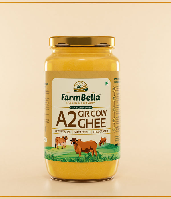 A2 Gir Cow Ghee - Made From Curd (1000ml)
