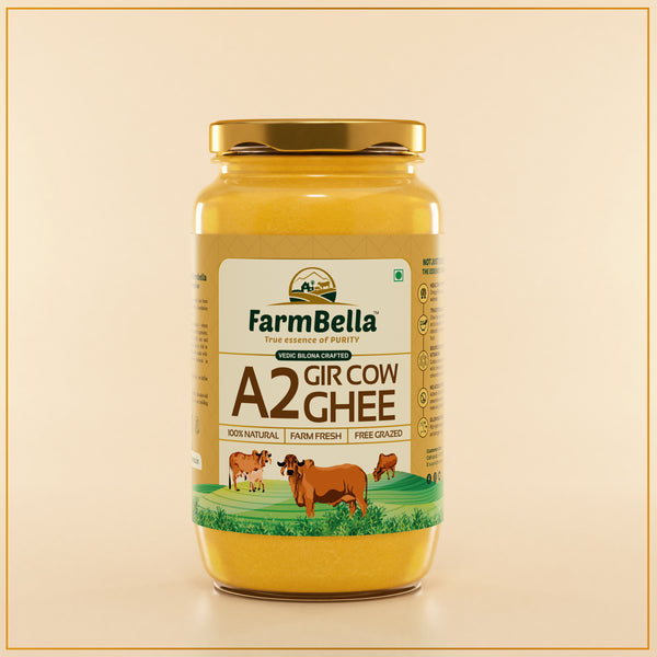 A2 Gir Cow Ghee - Made From Curd (1000ml)