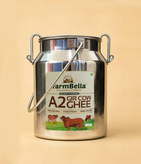 A2 Gir Cow Ghee Dolchi- Made From Curd 2.5Lt.