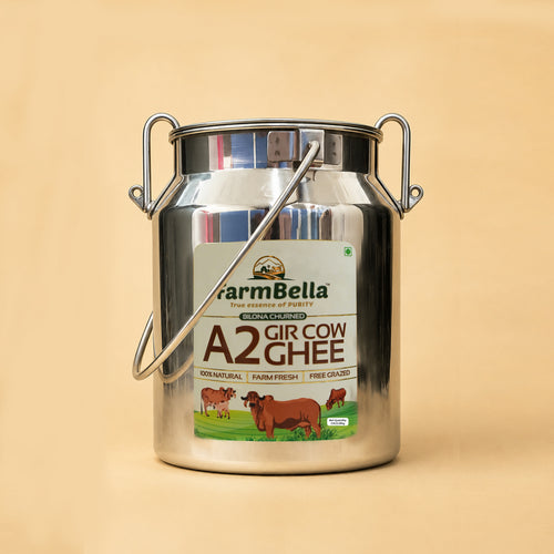 A2 Gir Cow Ghee Dolchi- Made From Curd 2.5Lt.
