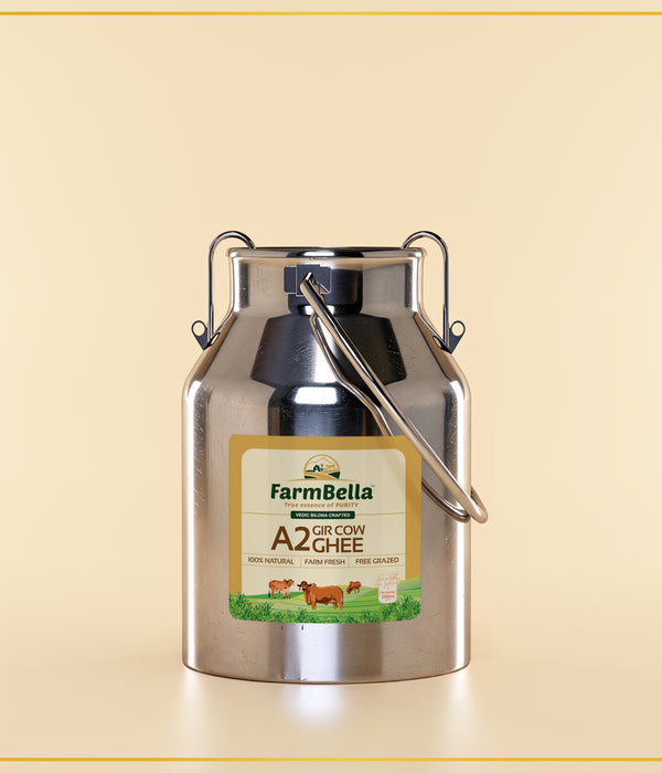 A2 Gir Cow Ghee Dolchi- Made From Curd 2.5Lt.