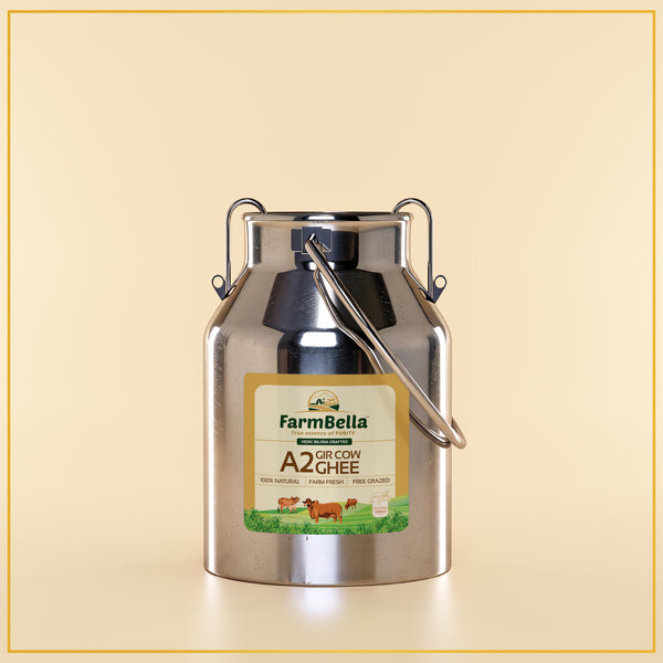 A2 Gir Cow Ghee Dolchi- Made From Curd 2.5Lt.