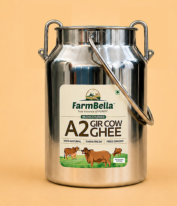 A2 Gir Cow Ghee Dolchi- Made From Curd 5Lt.