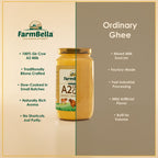 A2 Gir Cow Ghee - Made From Curd (1000ml)