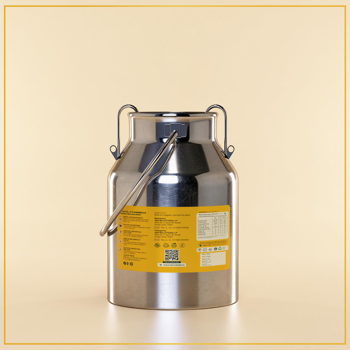 Desi Cow Ghee Dolchi - 2.5Lt.